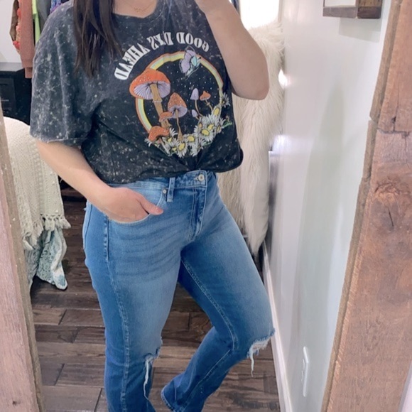 NOBO grey mushroom graphic T-shirt size XXlarge juniors - Picture 2 of 7